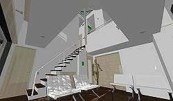 高橋氏が手がけた個人住 宅の統合モデル(左)