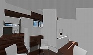3D設計(BIM)基本設計・様々な案を3次元モデルで検討・a40案・インテリア・ダイニング