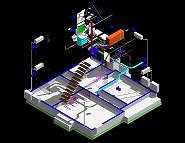 施工・1. 3次元データで施工者と意思疎通・給排水、ダクト併用換気、エアコンのアイソメトリック