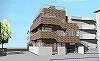外観透視図..東から見る